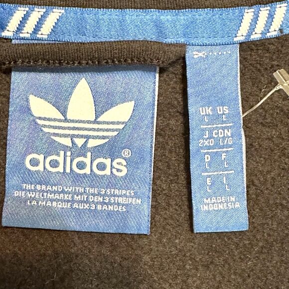 Adidas Original Sweater Mens Large SP LX Geo FZ HD Black/Hoodie Jacket AB9249 - Picture 6 of 10